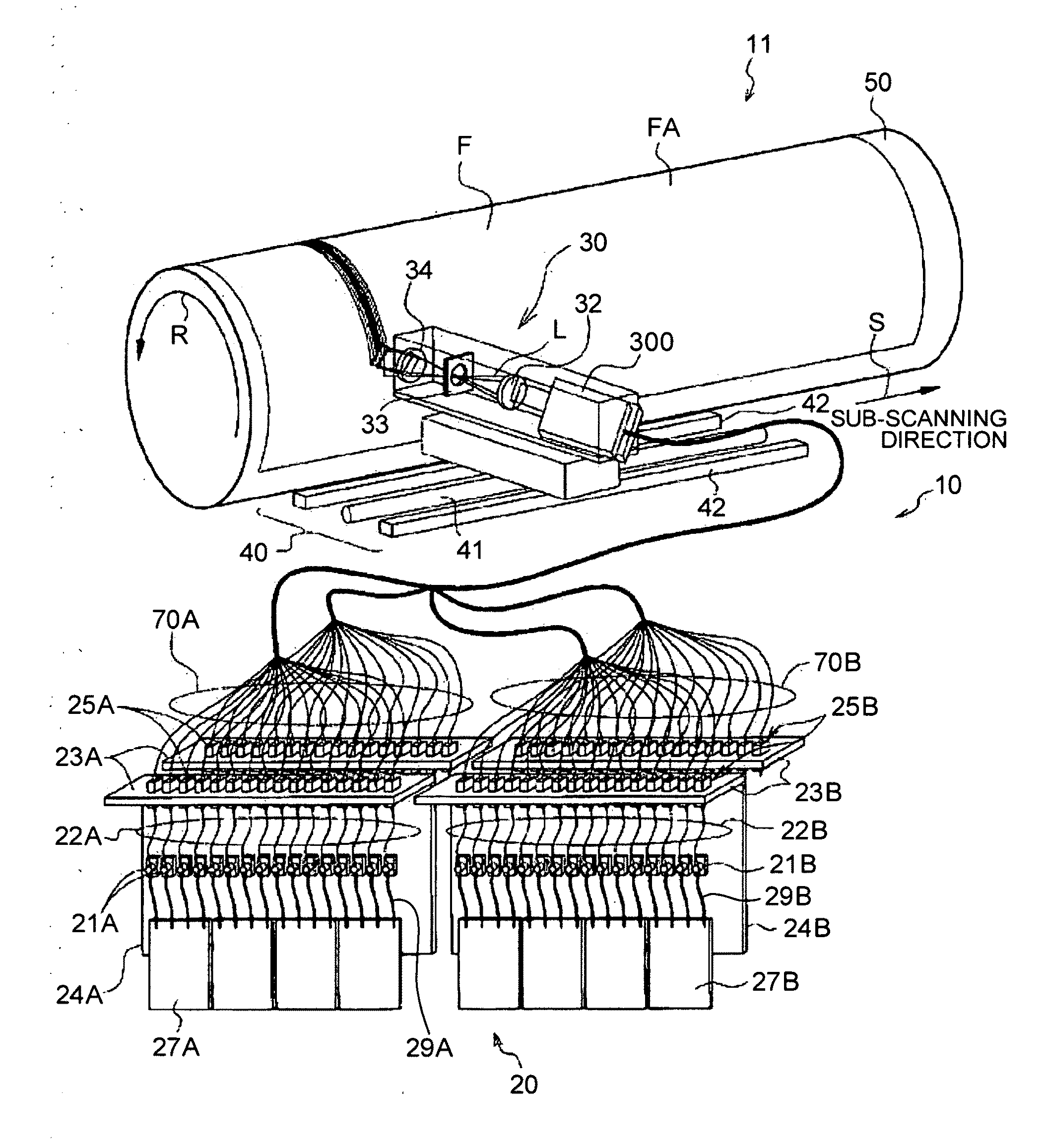 Multi-beam exposure scanning method and apparatus, and method for manufacturing printing plate