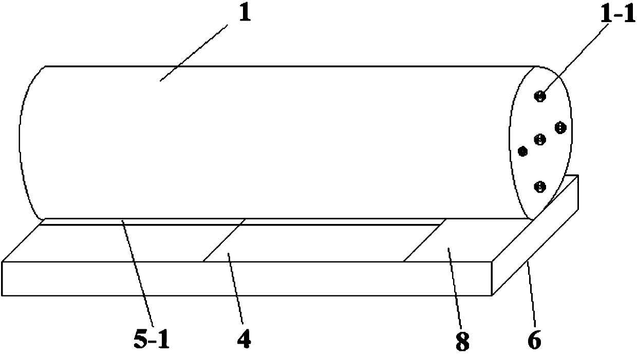 Movable quick-mounting type emergency waterlogging prevention gas pipe wall