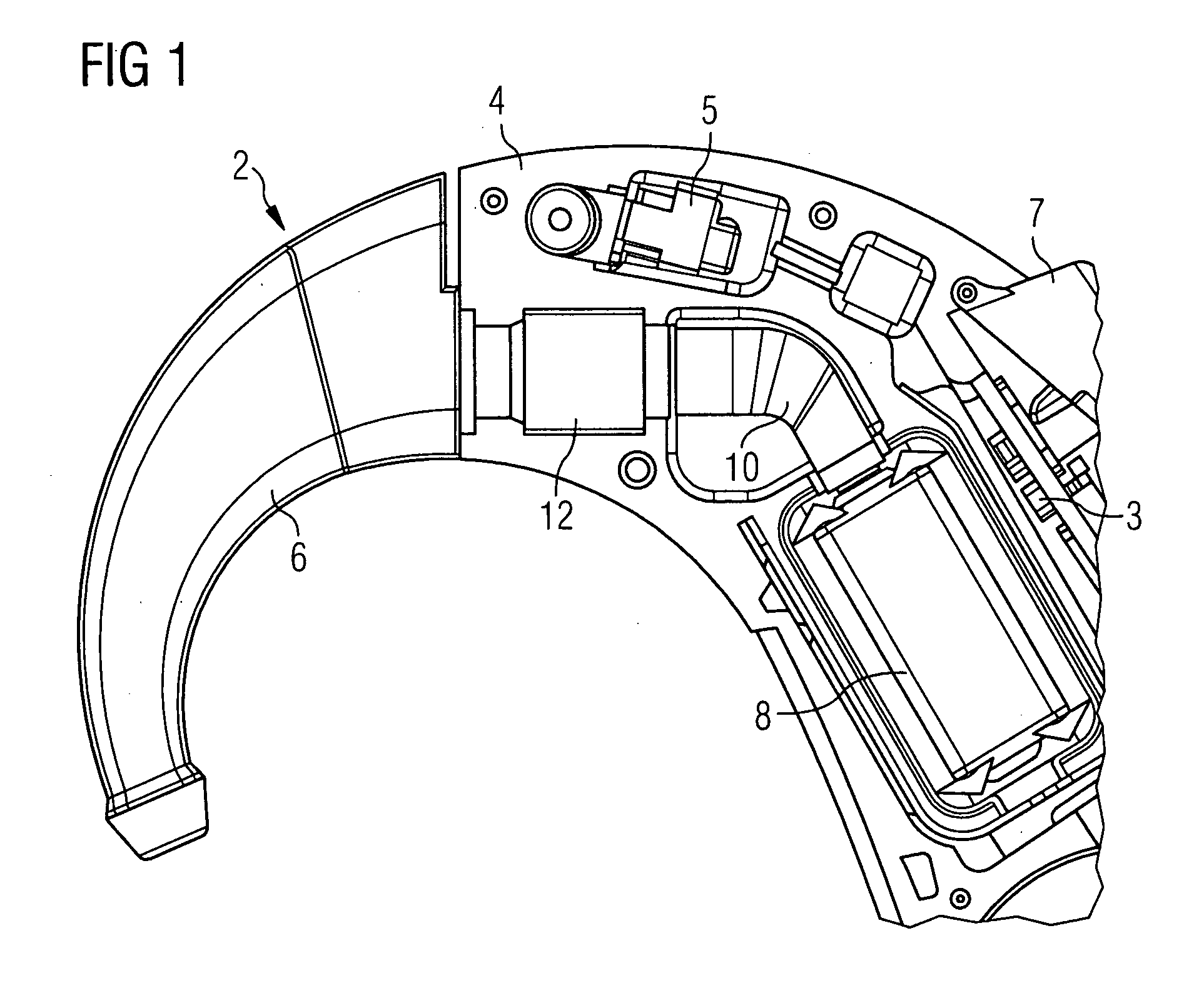 Hearing device with a fixing for a hearing tube