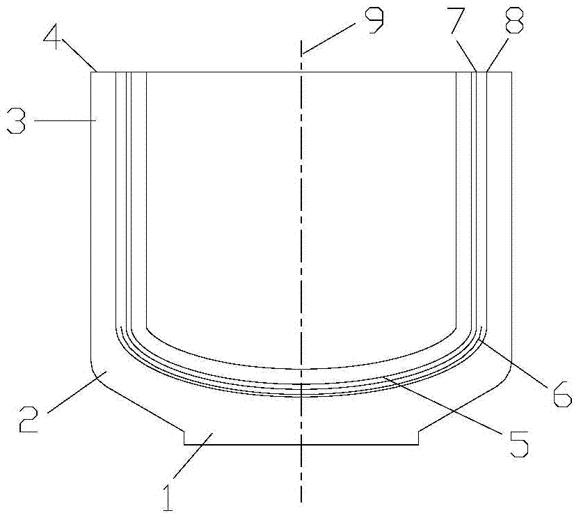 Continuous carbon fiber reinforced crucible preform and preparation method thereof