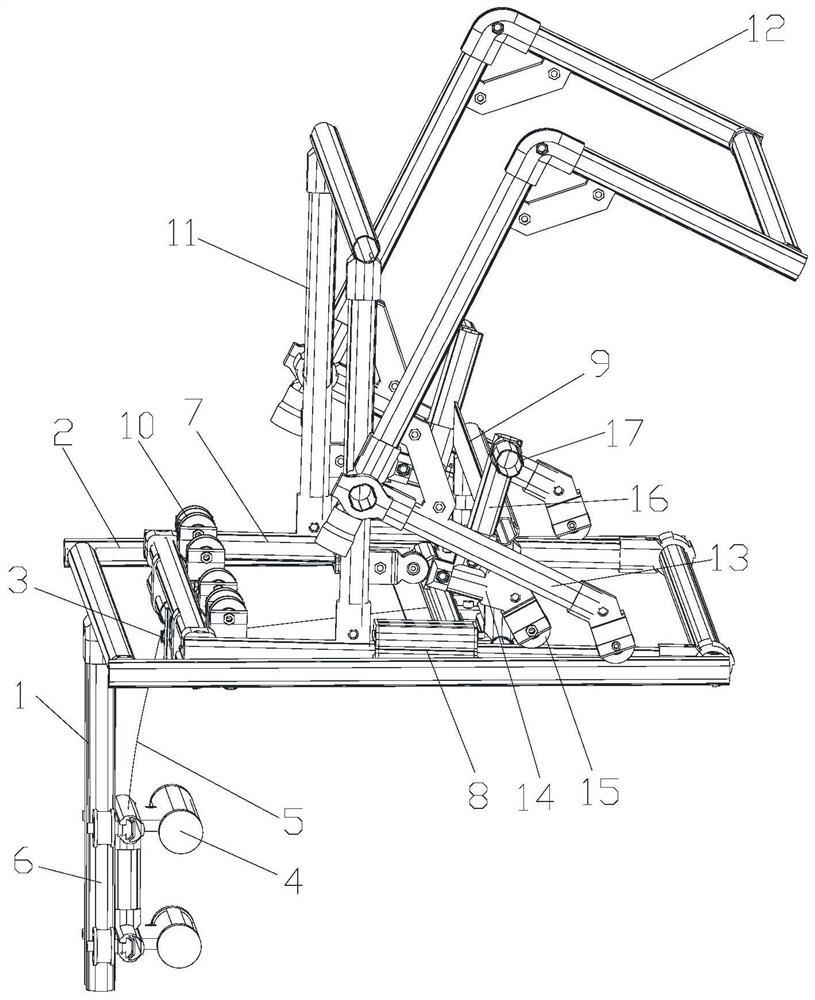 Material receiving buffer mechanism