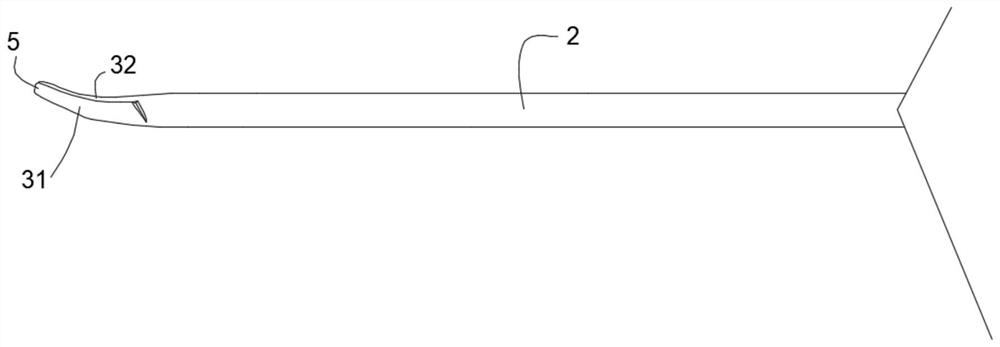 Double-bend thoracoscopic surgery set instrument