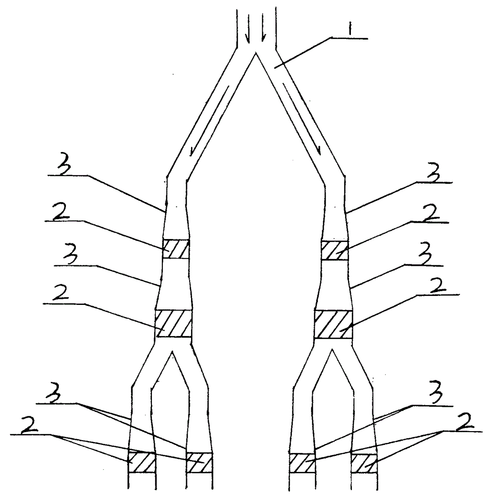 Single-channel multi-level hydraulic power generation technology