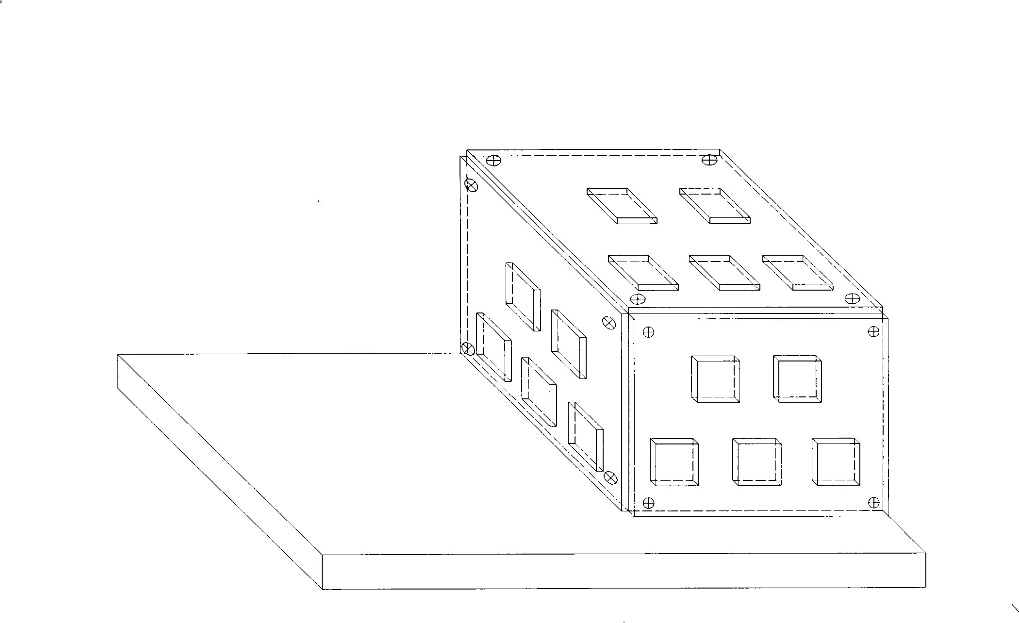 Low-cost combination type positioning and orienting device and combined positioning method