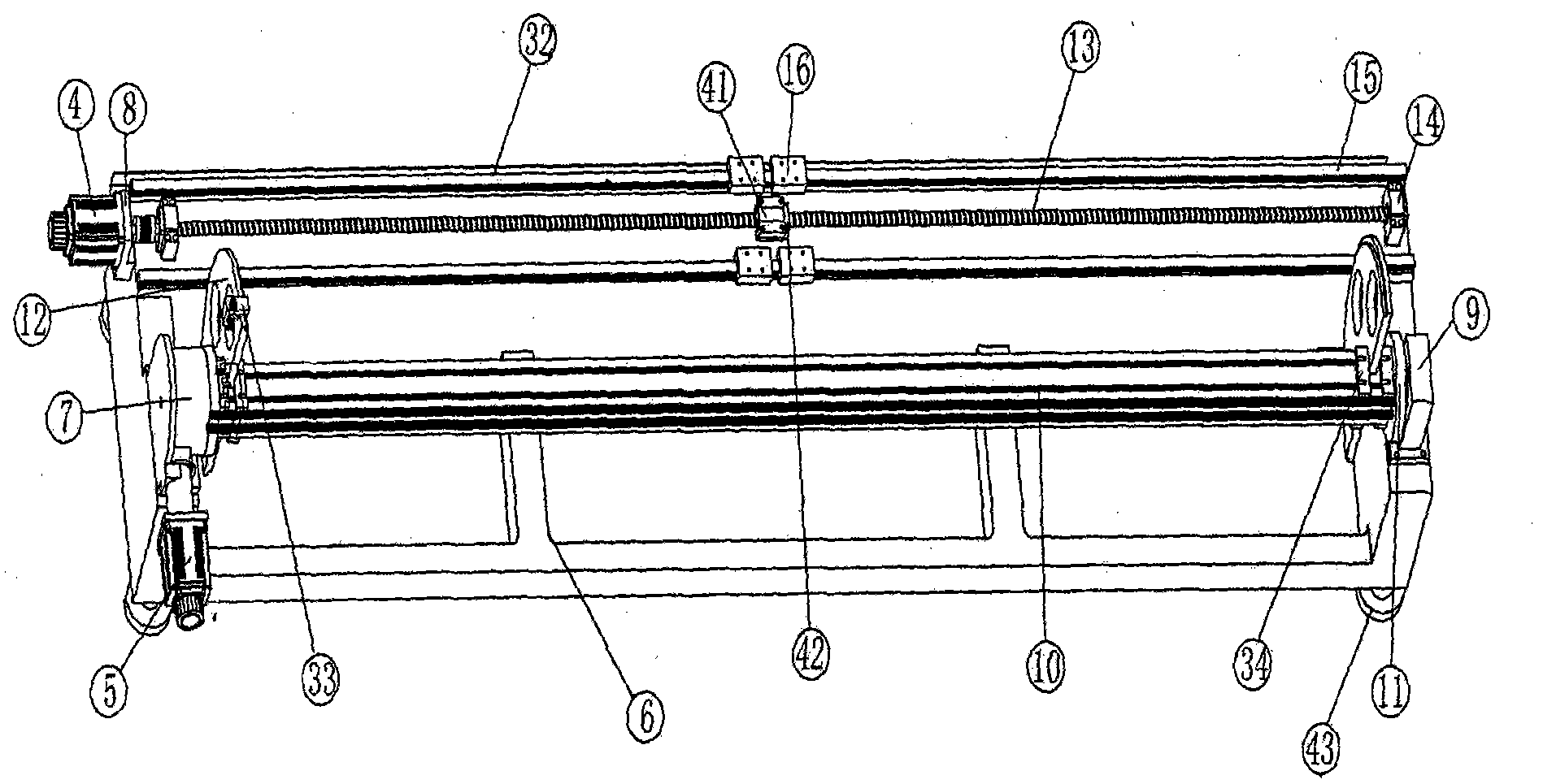 NC perforating machine for arc plank