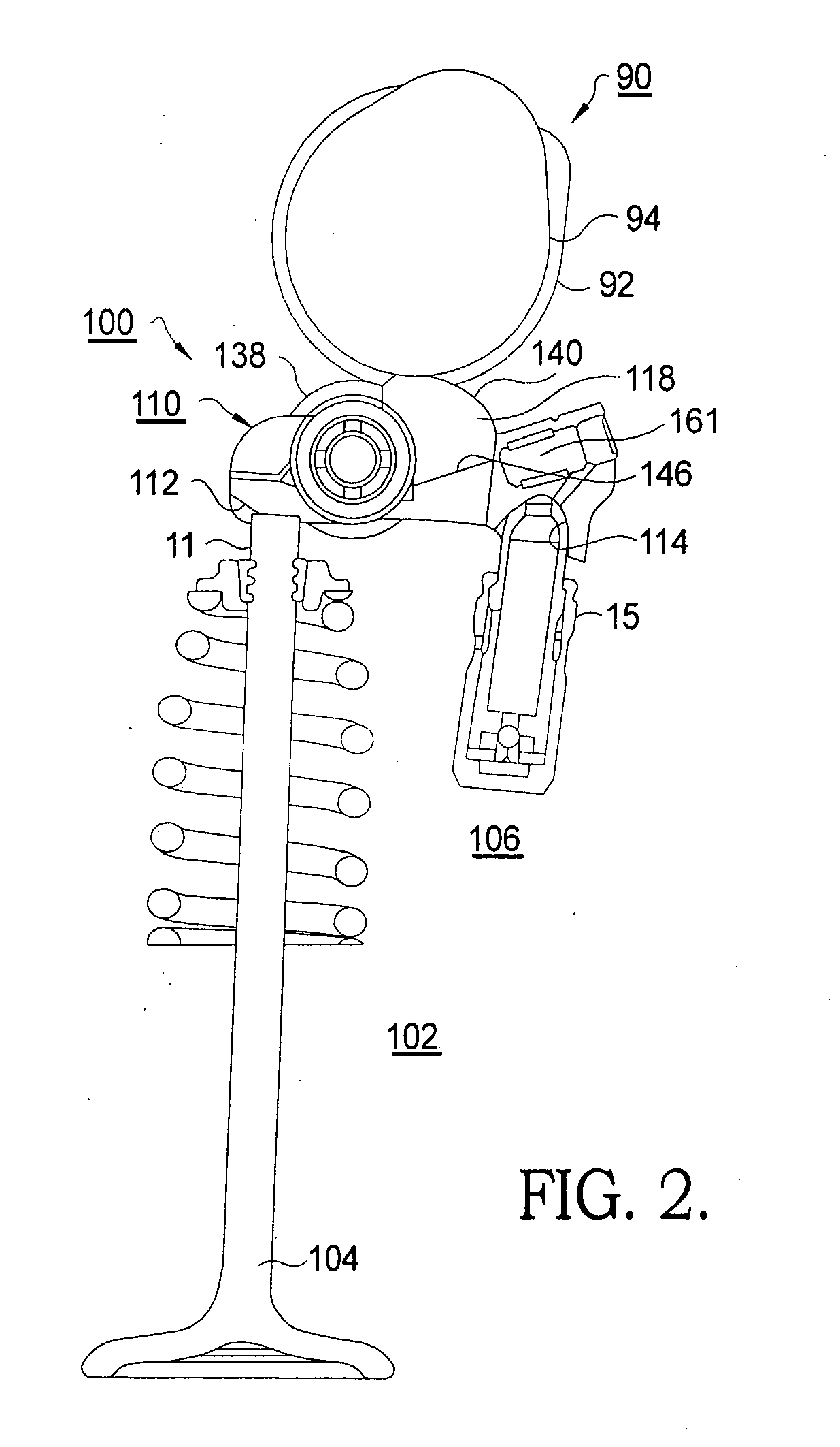 Two-step roller finger cam follower