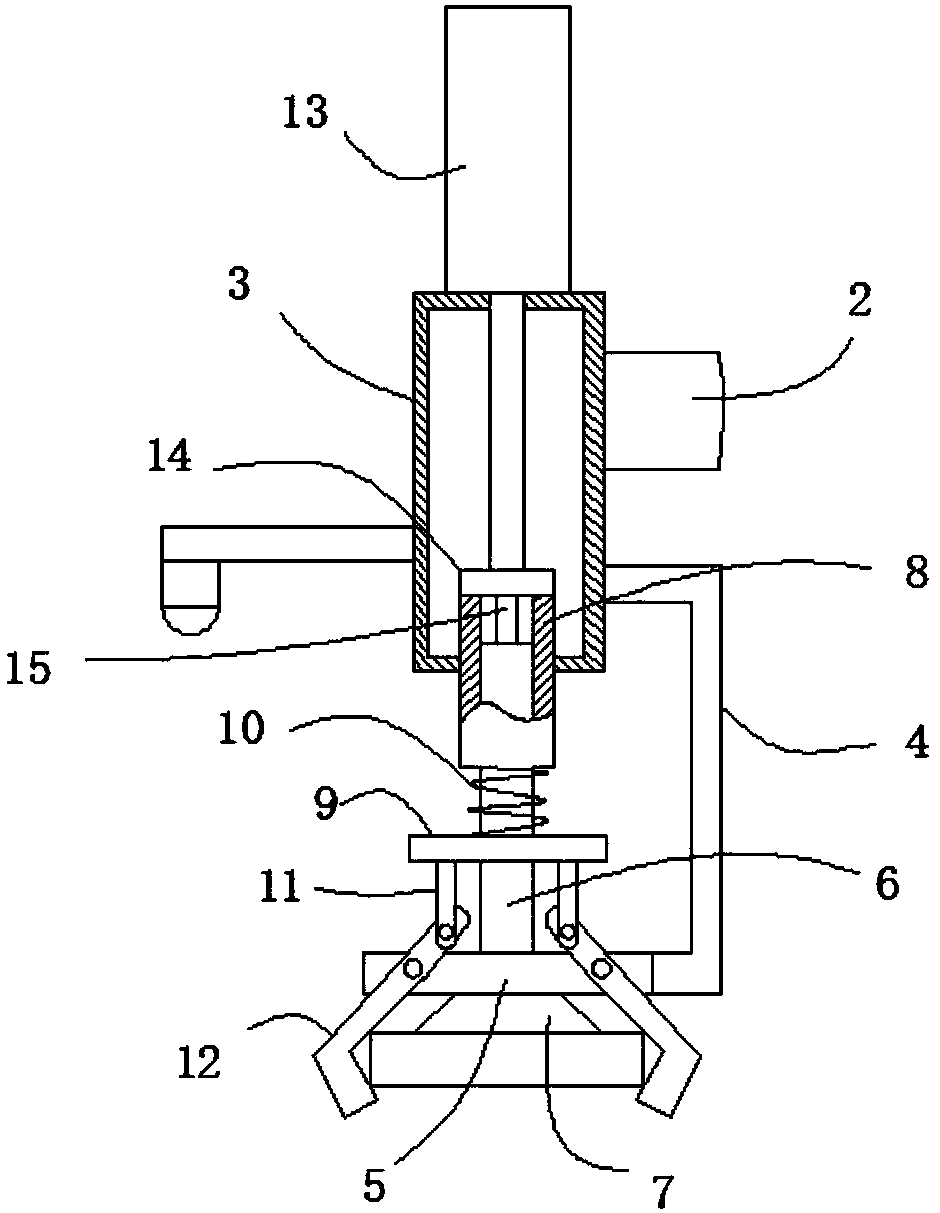 Mobile warehousing robot mechanical arm