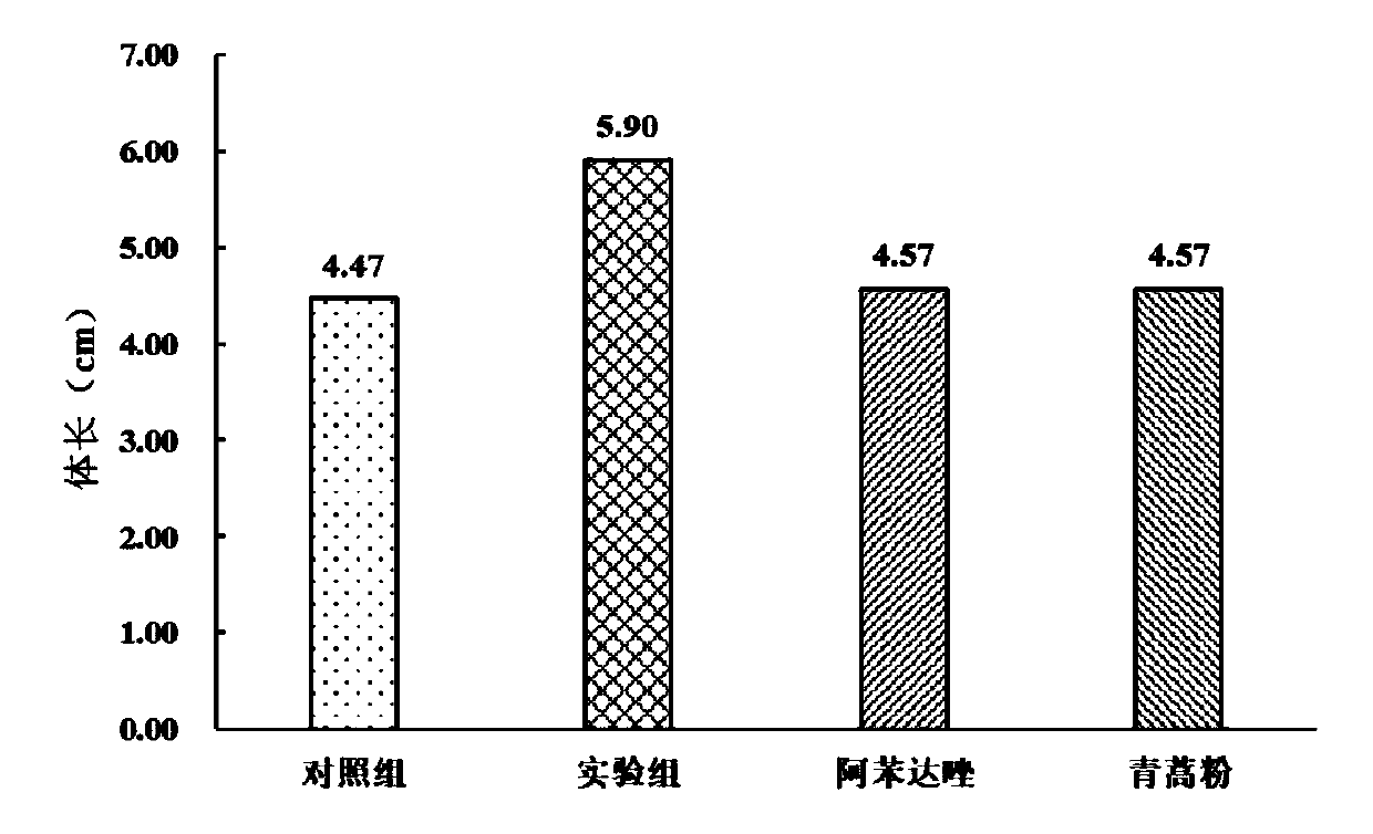 Special killing drug of Enterocytozoon hepatopenaei in prawns and preparation method and application of special killing drug