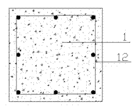 Construction waste recycled aggregate composite carrier pile and preparation method thereof