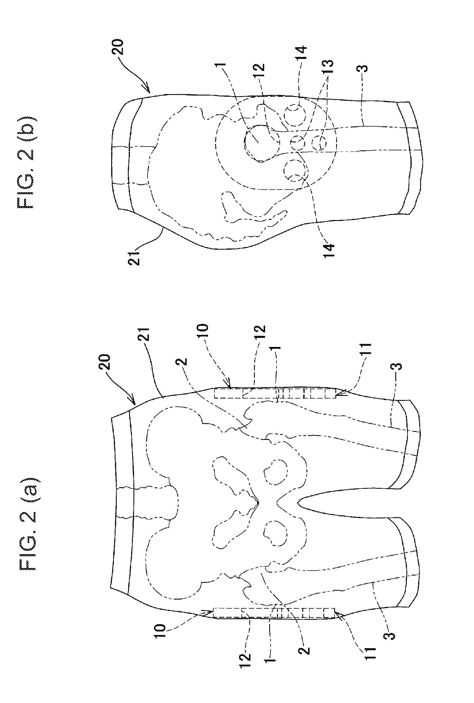 Impact-absorbing pad, clothing furnished with same and method for preventing femoral fractures