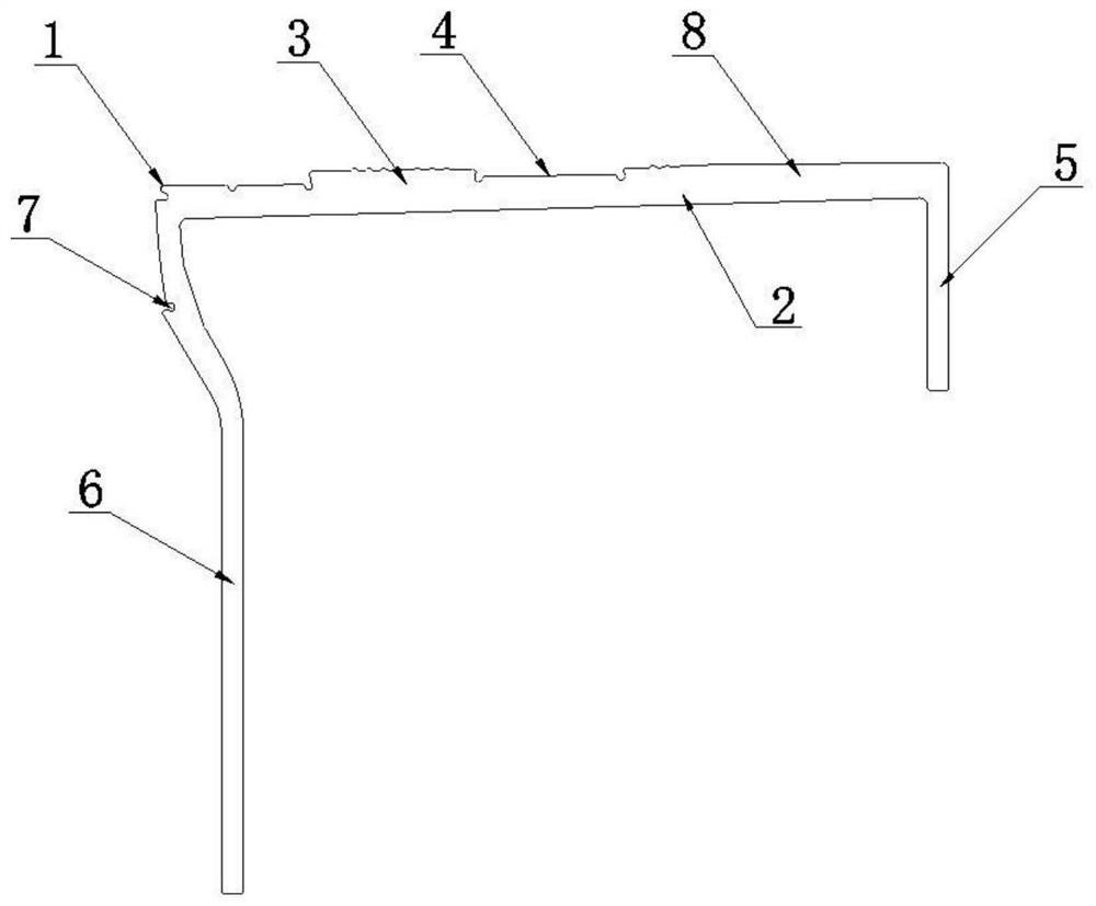 High-strength antiskid glass fiber reinforced plastic stair step