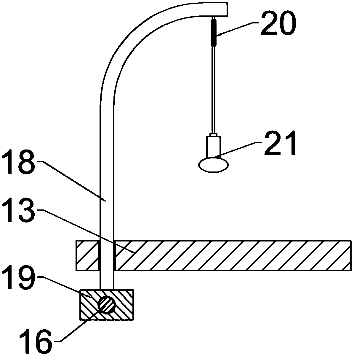 Intelligent ultrasonic image detection bed for medicine