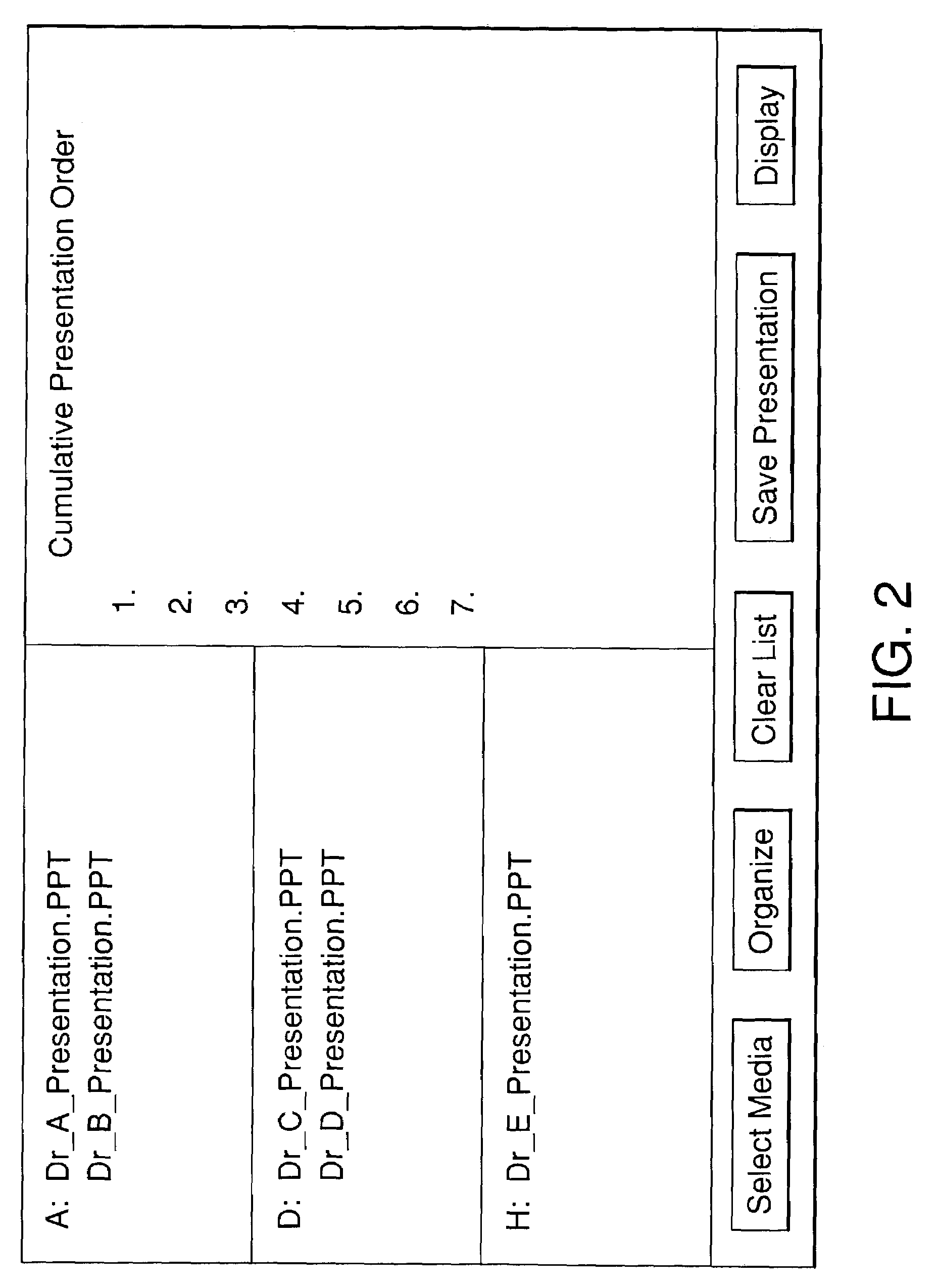 Programmed apparatus and system of dynamic display of presentation files