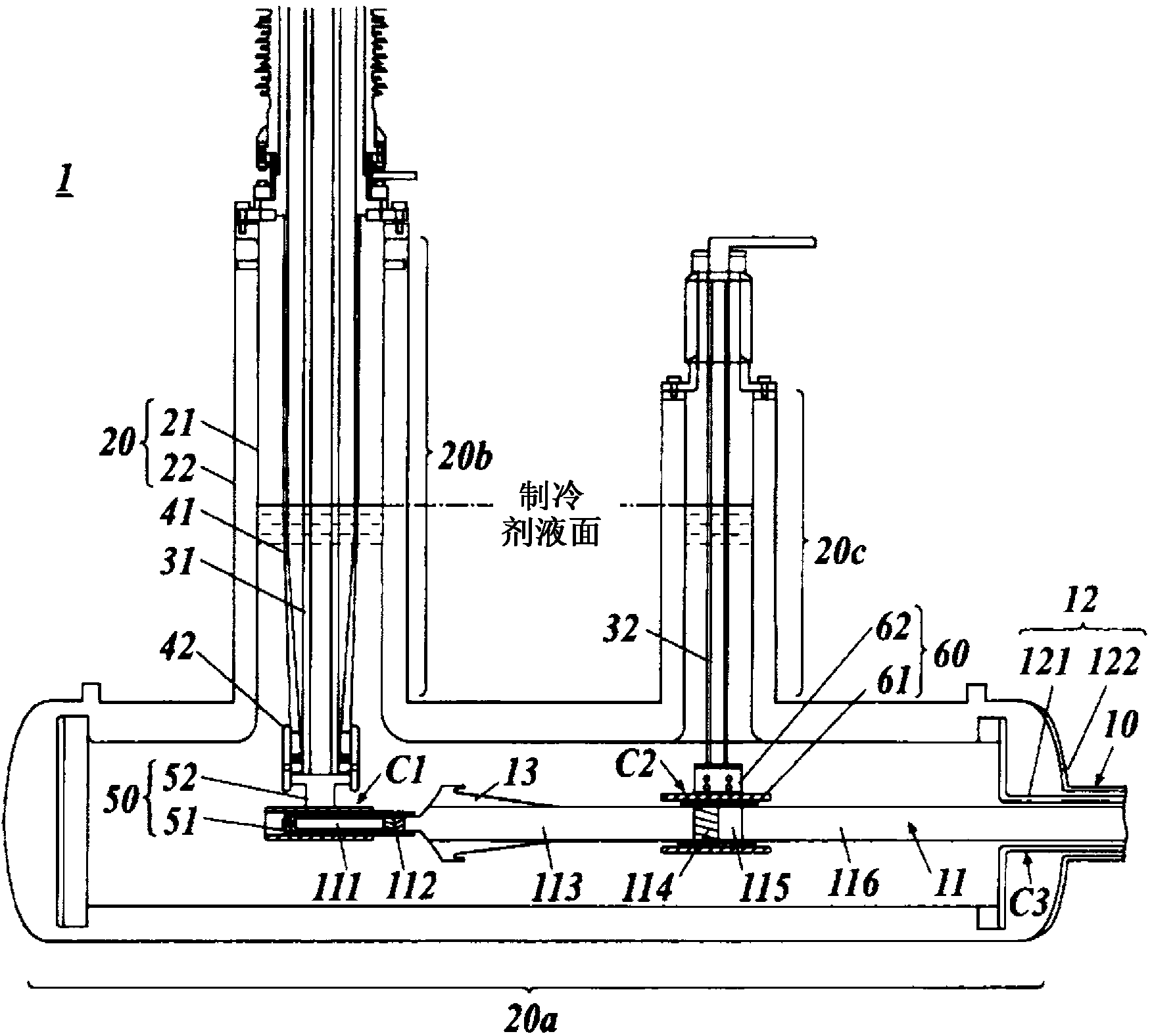 Superconducting cable line