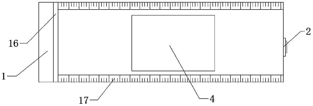 Wood cutting device with measuring function