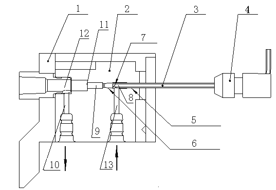 Automatic sampling needle cleaning device and method