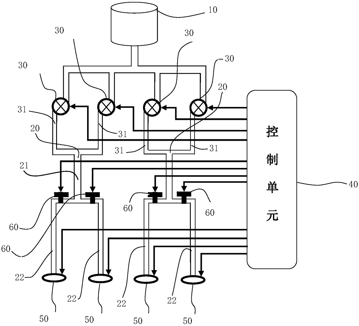 Spray control method and device, moving device and spray control method of moving device