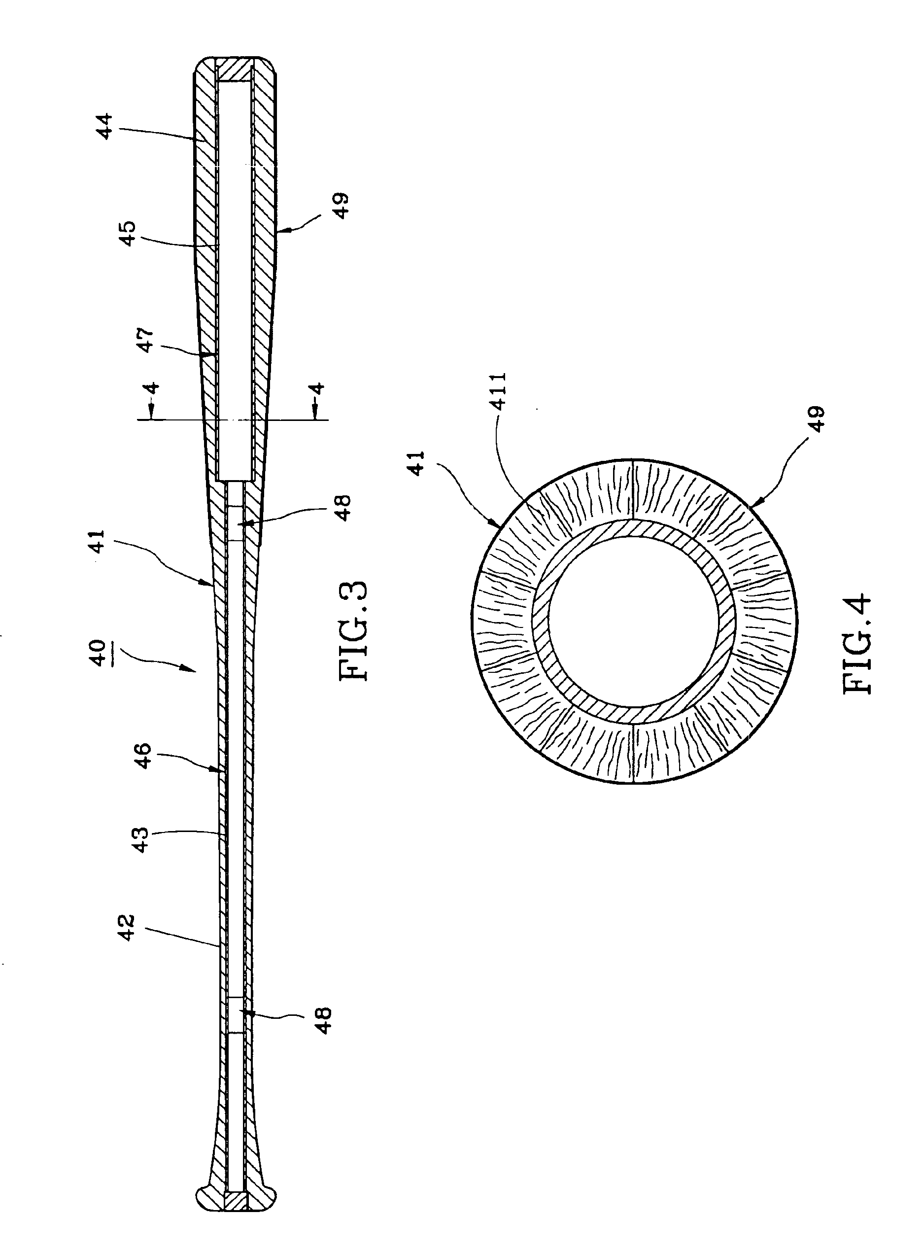 Combination bat for baseball