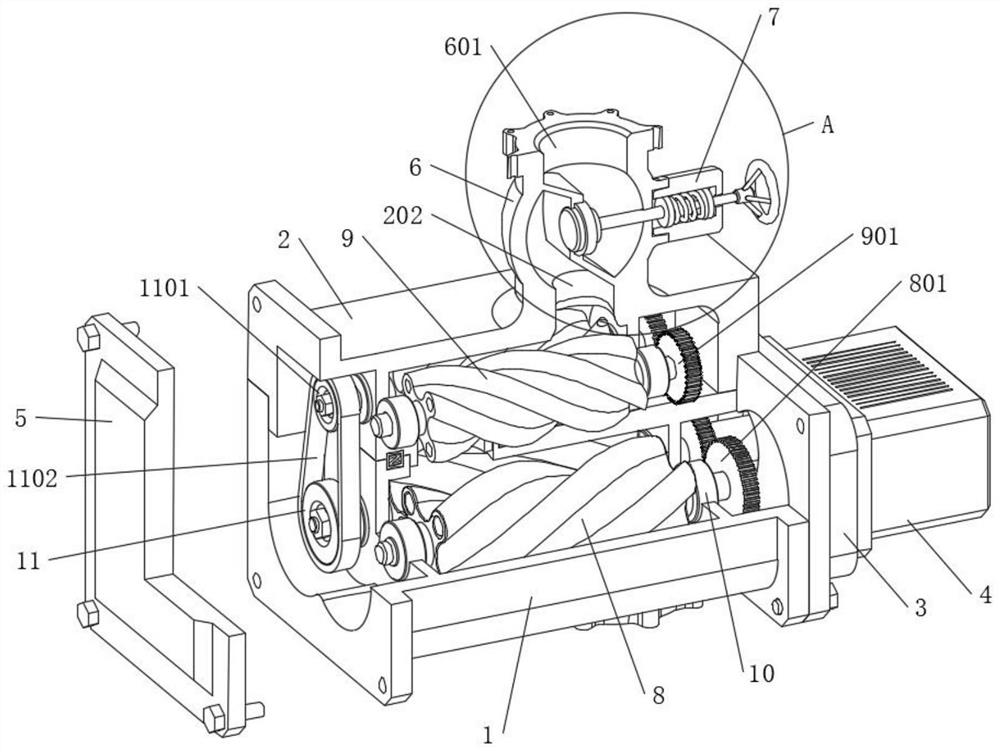 Sealing pressure maintaining system of two-stage screw compressor