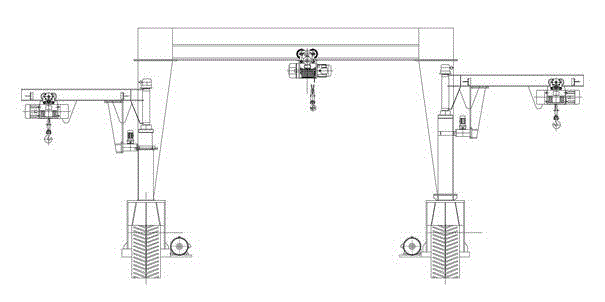 All-in-one assembling machine for road construction