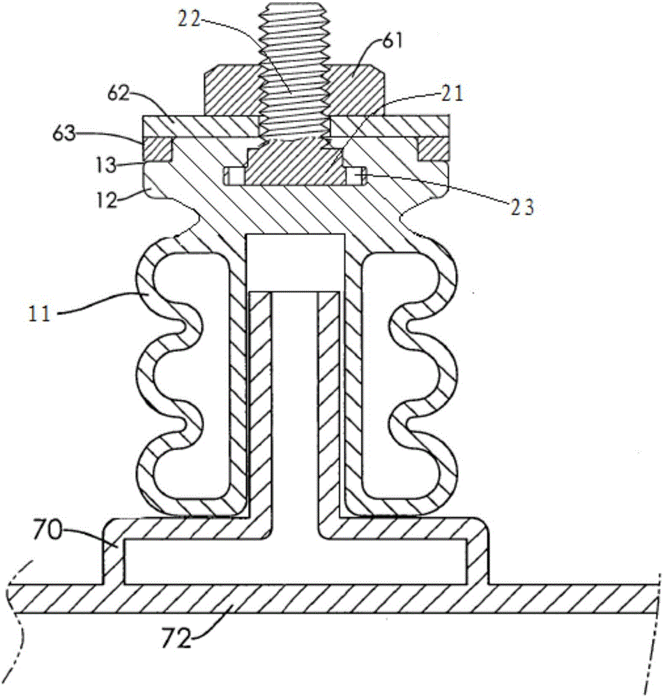 Anti-vibration external member for compressor