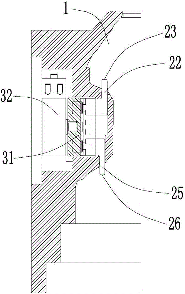 Blow-molding mechanism for handle assembly snapping grooves in container with handle