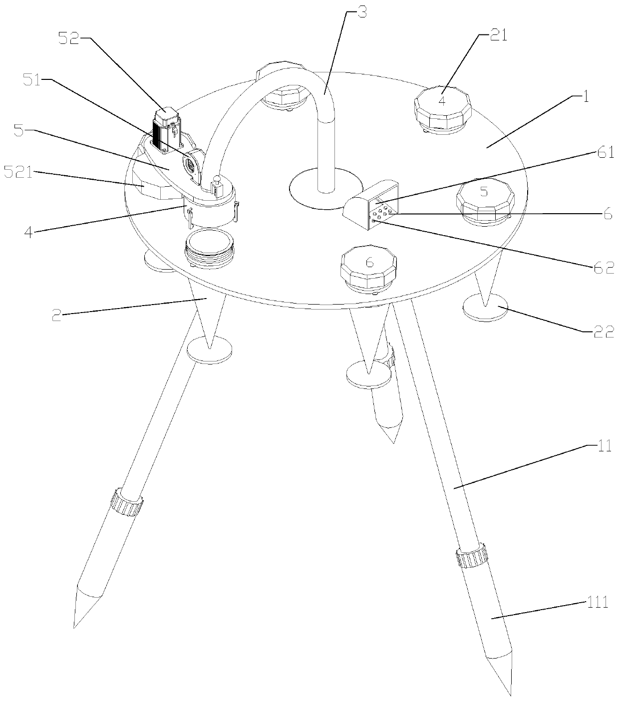 Air sample collecting device