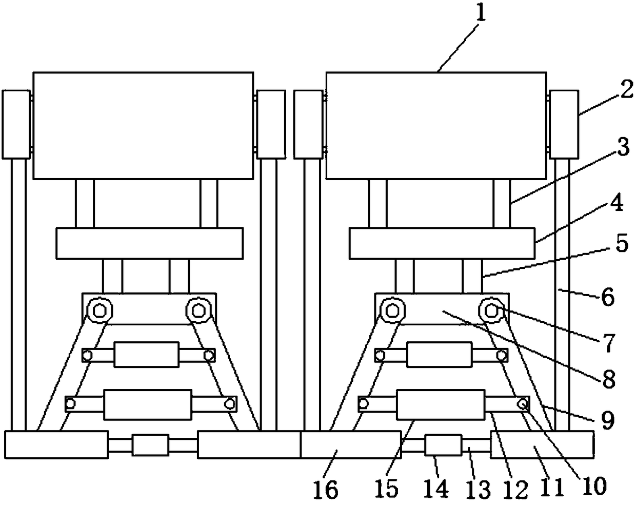 Double-layer photovoltaic adjustment frame with easy adjustment