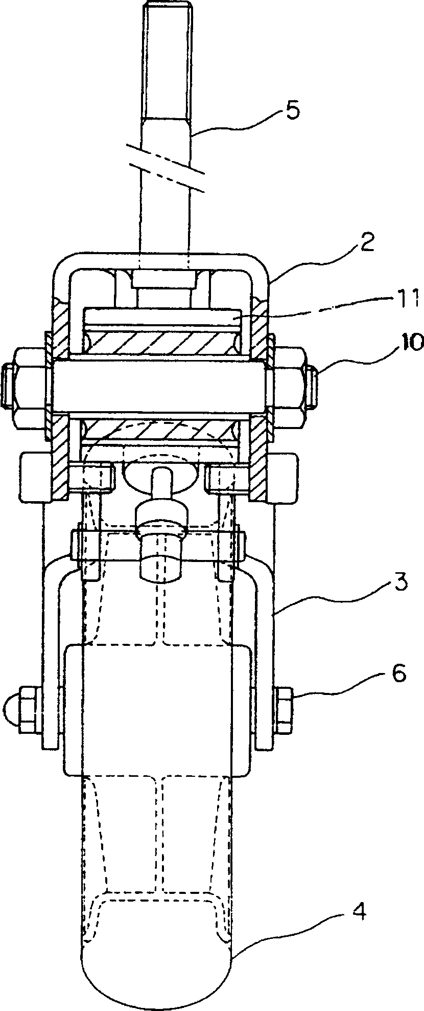 Small caster with buffer