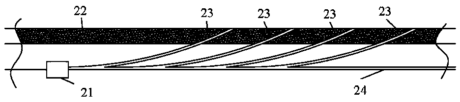 Drilling and punching integrated construction process of comb-shaped long drill hole in end-located drainage roadway