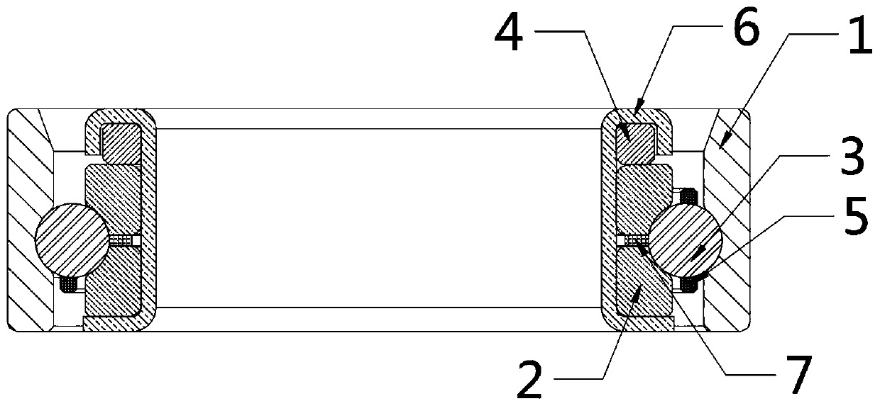 Multifunctional bearing assembly with constant pressure and positioning functions