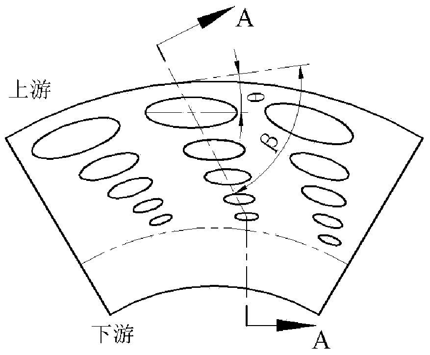 Inclined gradually varied porous end surface non-contact type mechanical sealing structure