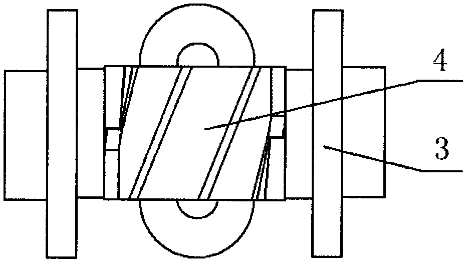 Helical electromagnetic stirring device