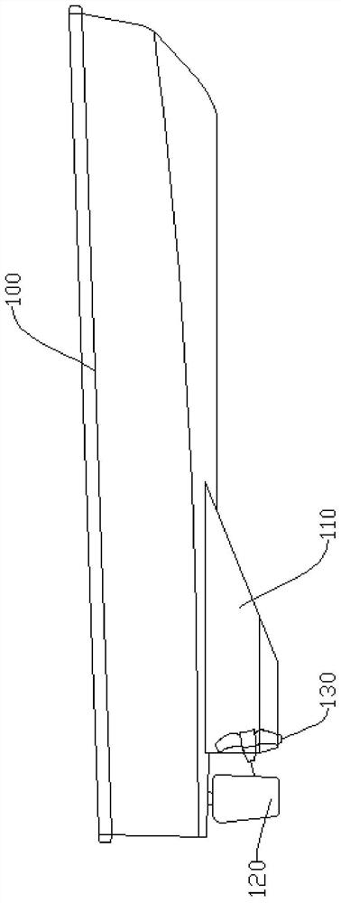 Stabilization device suitable for single-propeller unmanned surveying vessel