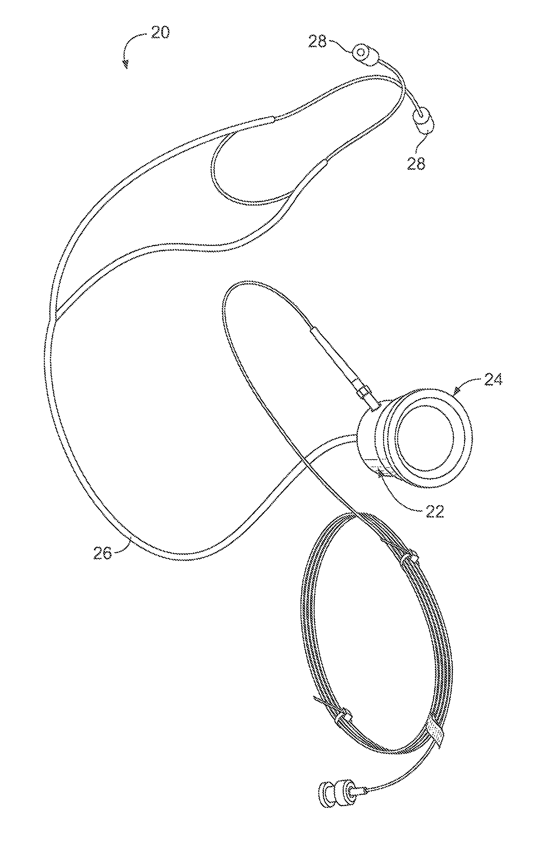 Infrasonic stethoscope for monitoring physiological processes