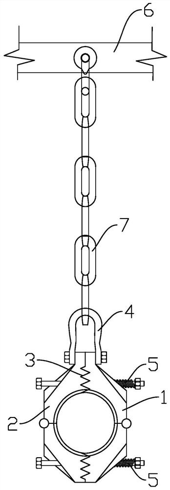 Firmly buckled cable hanging bracket