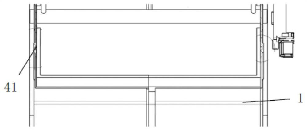 An air conditioner damper structure and installation method