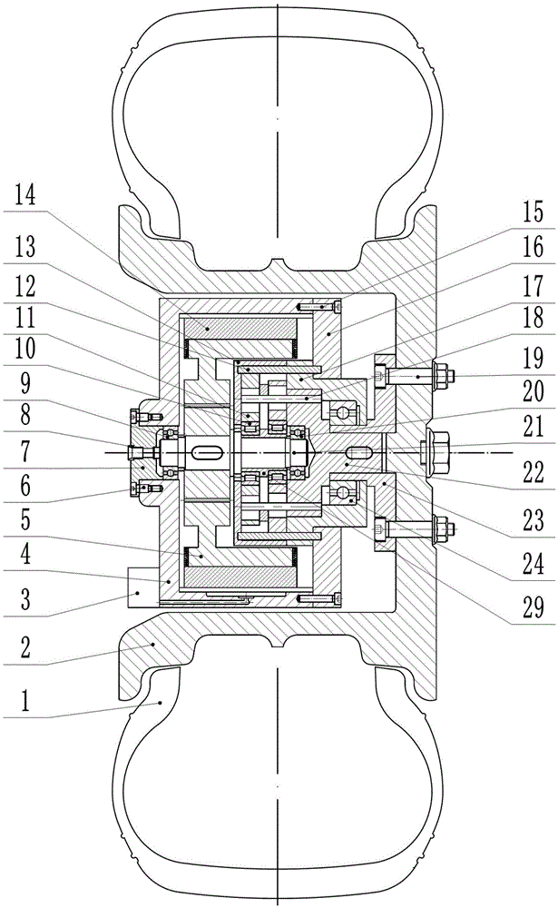 Integrated high-speed cycloidal wheel hub motor