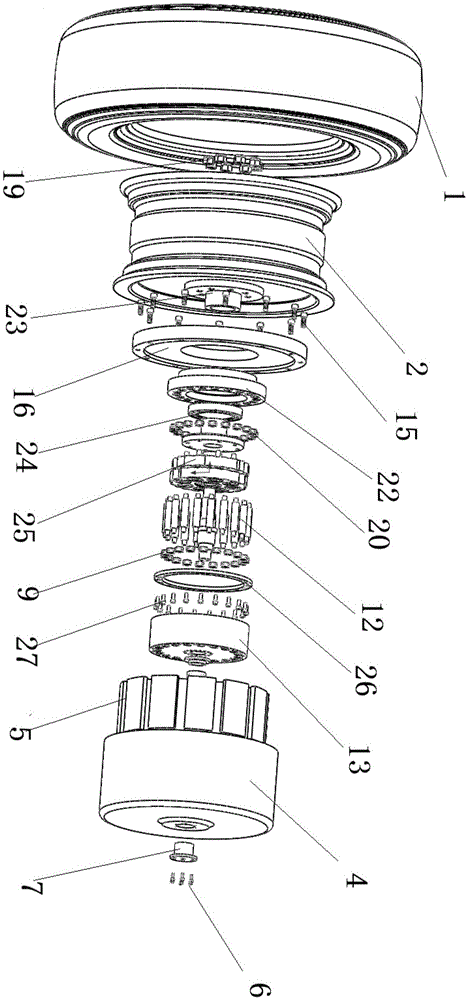 Integrated high-speed cycloidal wheel hub motor