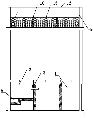 Living sewage treatment system and process for single families in rural villages