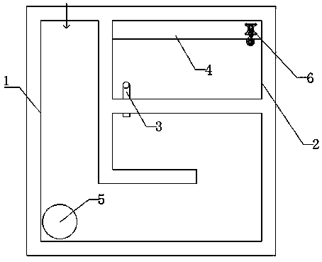 Living sewage treatment system and process for single families in rural villages