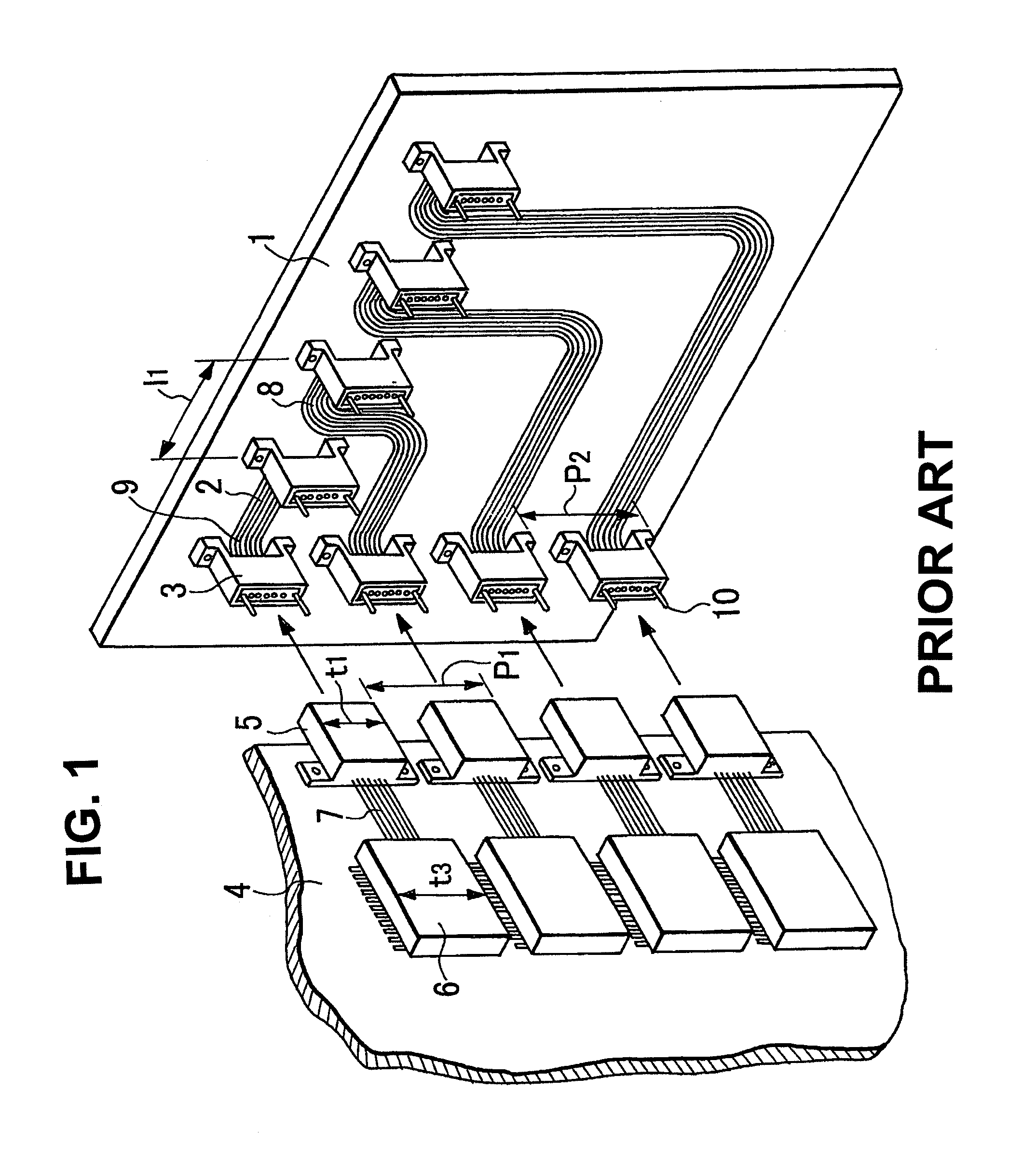 Optical connection structure of optical backplane to circuit substrate