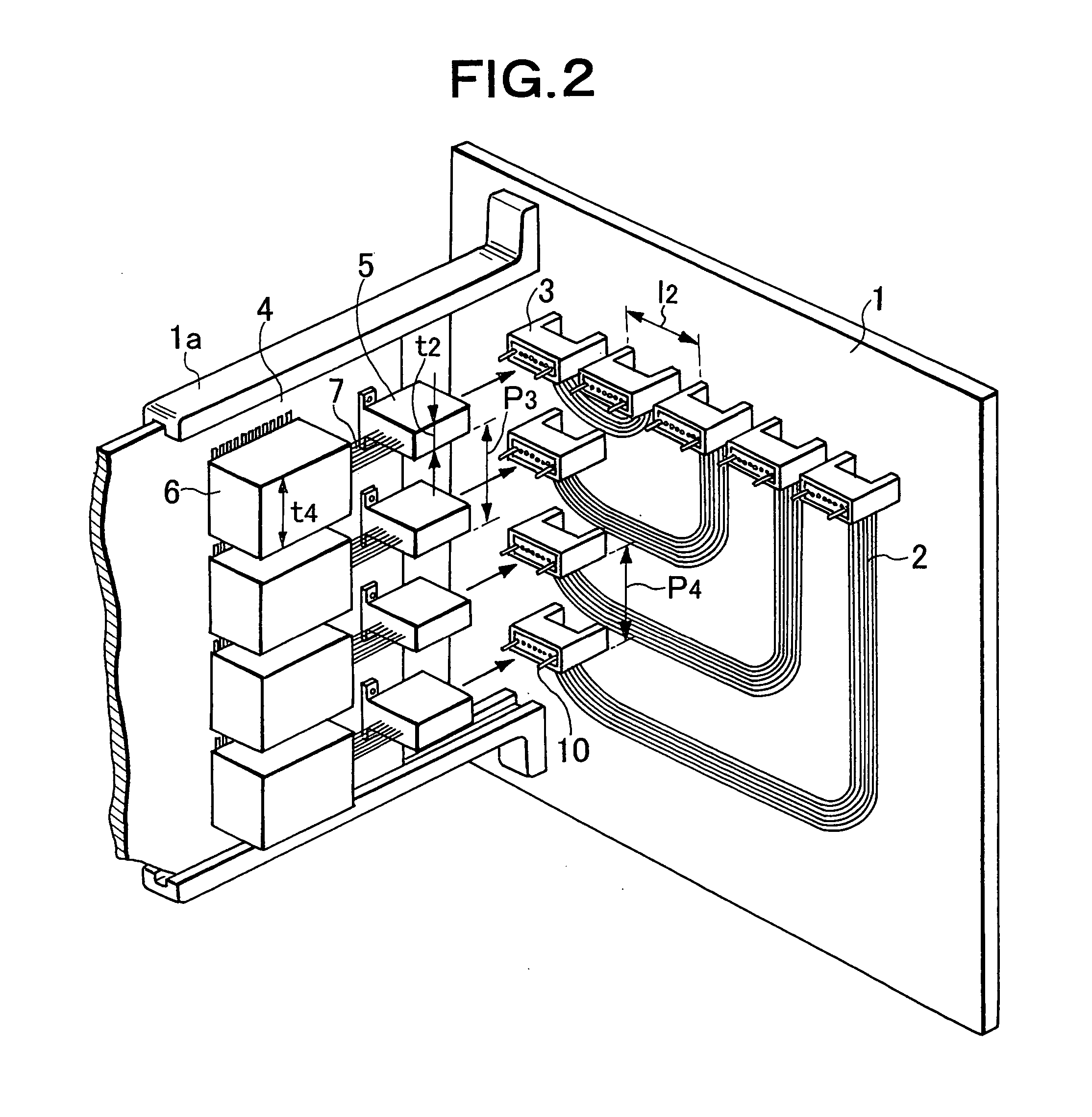 Optical connection structure of optical backplane to circuit substrate