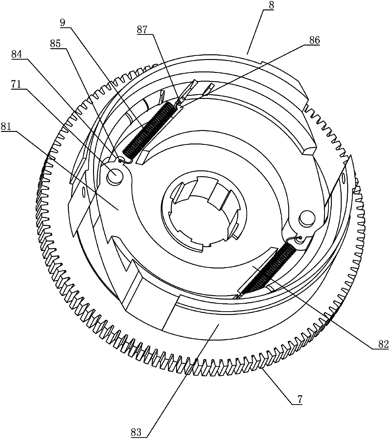 Motorcycle manipulation combined type clutch