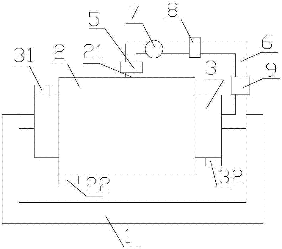 Sleeve type silica sand drying device