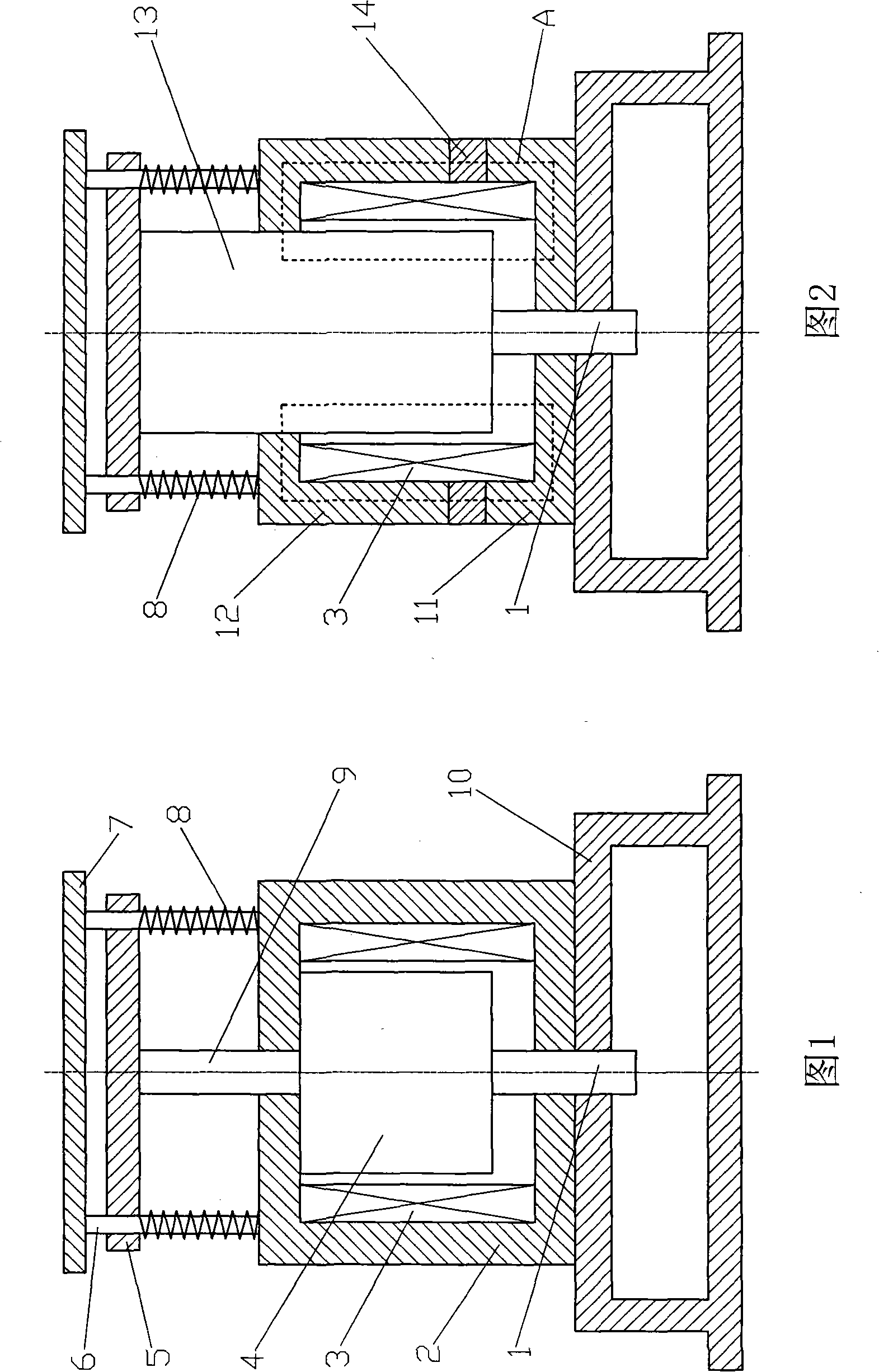 Magnetic punching machine