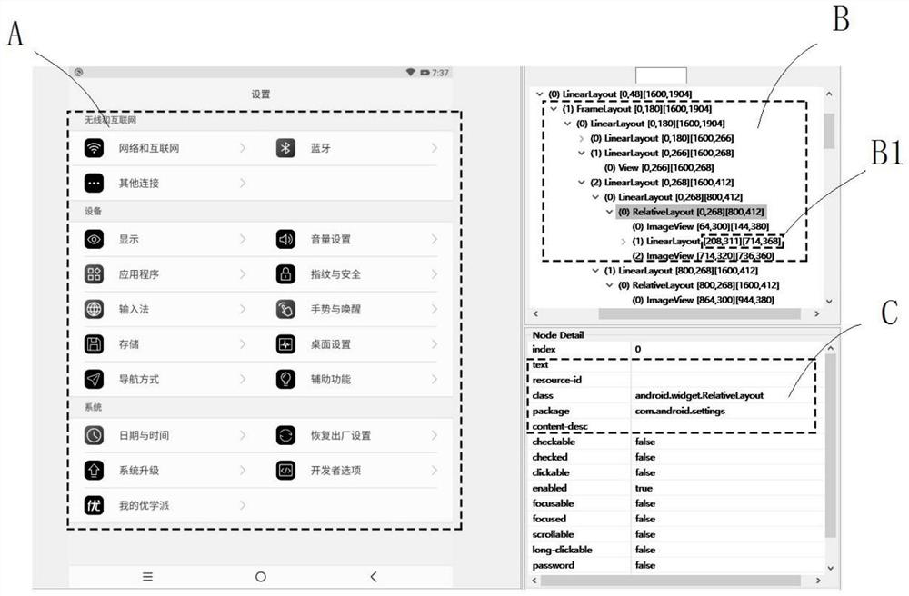 Risk content display detection method