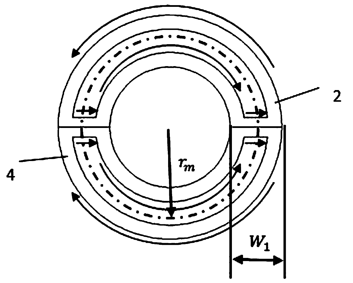 Permanent magnet-free omnidirectional SH wave electromagnetic ultrasonic transducer and design method thereof