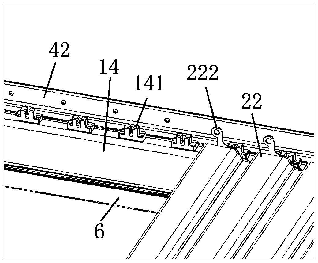 Double-sided flat panel louver canopy