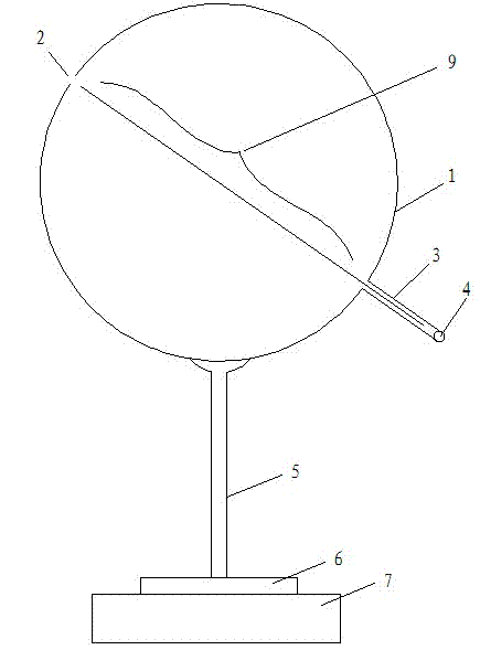 Bionic celestial structure type sun angle sensing device